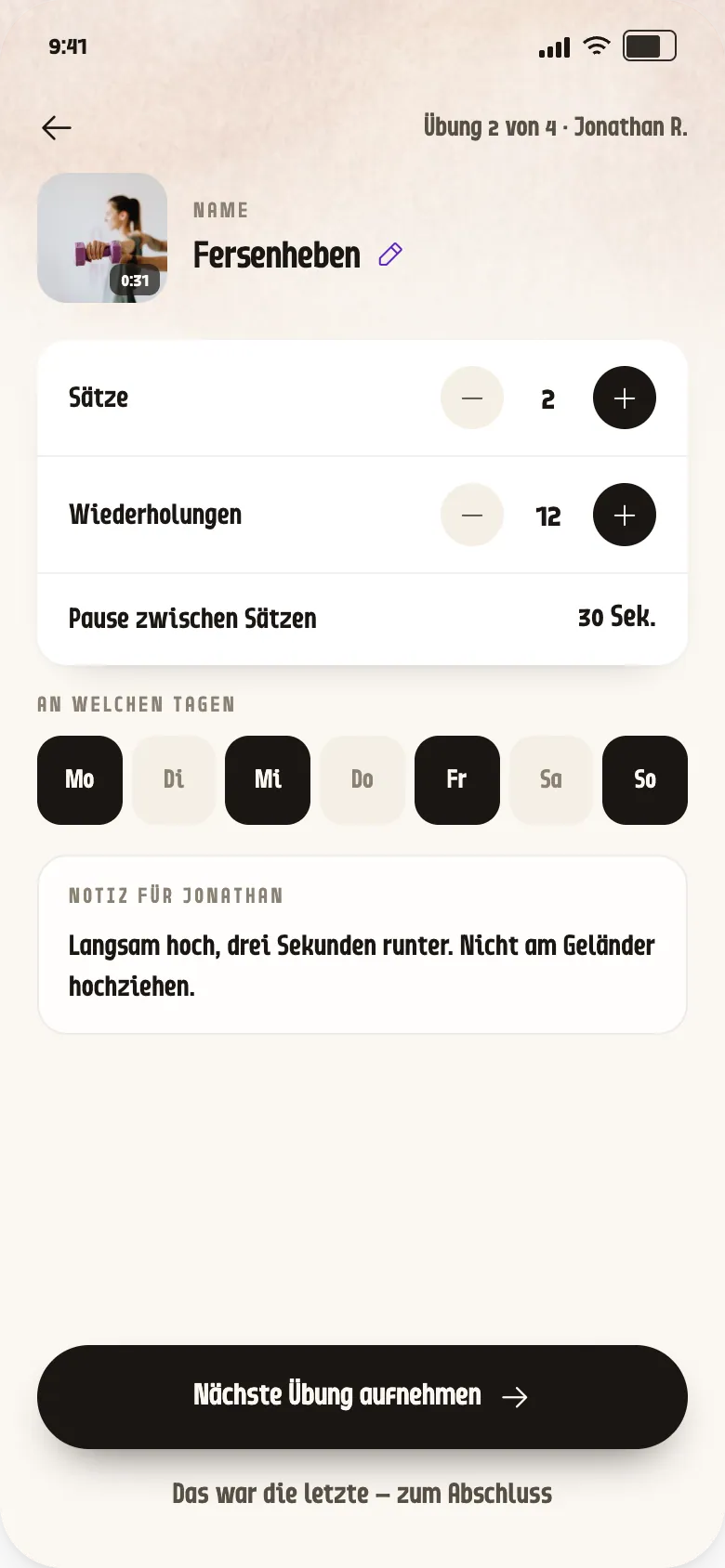 Dosierung
